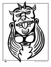 Get crafts, coloring pages, lessons, and more! Gargoyle Halloween Coloring Page 4 Woo Jr Kids Activities