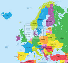 Tutte le nostre mappe sono della nostra società. La Mappa Politica Delleuropa Elevato Dettaglio Carta Da Parati Carte Da Parati Ec Politico Emisfero Myloview It