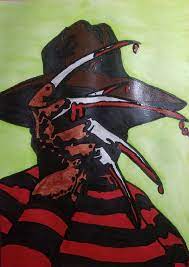 Freddy Krueger Halloween Canvas Art Scary Paintings Freddy Krueger Art
