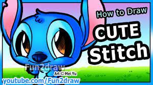 It goes to show you that easy characters to draw aren't inherently worse than more complicated designs. How To Draw Cartoon Characters Disney Stitch Fun2draw Easy Art Lessons Online Art Classroom Youtube
