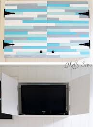 The sitting furniture sets bring comfort to the living room while a tv stand brings fun and entertainment there at the same time! Outdoor Tv Cabinet Diy Melly Sews
