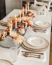 Antlers, similar to candlesticks, are a great way to add height and dimension to your thanksgiving table. Fresh Thanksgiving Table Decor Ideas Featured On Instagram Decor Report