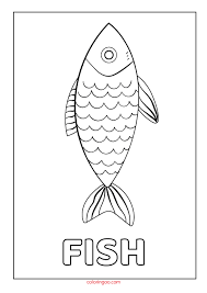 Free bible coloring pages in this section, you can download one of our bible coloring pages to color in. Printable Fish Coloring Page Pdf For Kids