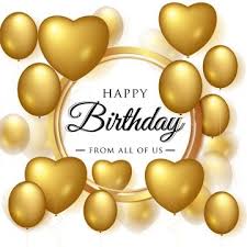 Adakah contoh ucapan ulang tahun yang bagus dan lucu? Vector Birthday Elegant Greeting Card With Gold Balloons Birthday Happy Balloon Png And Vector With Transparent Background For Free Download Gold Balloons Happy Balloons Birthday Balloons Pictures