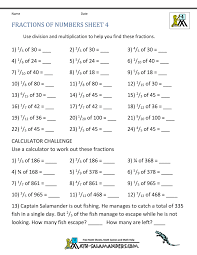 How To Calculate Fractions Of Numbers