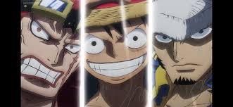 Wallpaper one piece pirate war anime samurai hero asian manga. One Piece Wano Kuni Eustas Law Trafalgar Kid Luffy Eustas Kid Monkey D Liffy Hd Wallpaper Peakpx