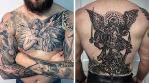Fallen angel designs are usually seen with its head buried in his hands, seemingly regretting the sins he committed. 25 Angel Tattoo Designs For Men Of Faith