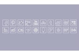 White Line Vector Icons Set Free Vector Art At Vecteezy Icon Set Vector Free Icon Set Vector Icons