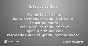 Goleiro Defensor Eis Agil Solitario Kaike Machado