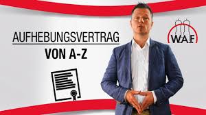 Aufhebungvertrag/auflösungsvertrag aus gesundheitlichen gründen (gelesen 2942 mal). Aufhebungsvertrag W A F
