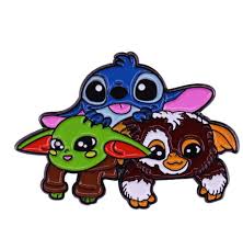 Pin Bottom Metalico Geek Stitch Baby Yoda Gremlins Disney Mkp Toyshow Tudo De Marvel Dc Netflix Geek Funko Pop Colecionaveis