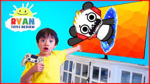 Combo panda airplanes from ryan's world!!! Ryan And Combo Panda Jumped Into The Tv New Gaming Channel Vtubers With Ryan Toysreview Youtube