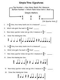 60 Time Signature Worksheets Printables Games Music