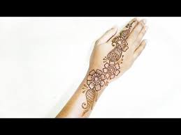 Easy Mehndi Design Latest Easy Henna Design For Upper Hand Youtube Henna Designs Easy Henna Designs Simple Mehndi Designs