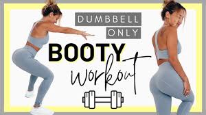 5 DUMBBELL EXERCISES TO GROW GLUTES // FULL BOOTY WORKOUT - YouTube