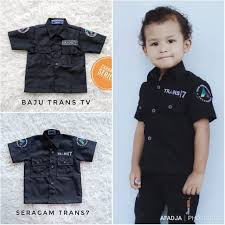Seragam trans tv baru, jual baju seragam trans tv, baju seragam trans7, contoh jika perusuhaan anda berminat pesan seragam trans tv terbaru atau ingin tahu informasi lengkap referensi seragam. Bisa Cod Baju Seragam Profesi Reporter Trans Tv Trans 7 Anak Dan Dewasa Karnaval Agustus Shopee Indonesia