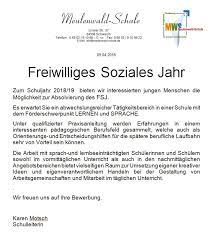 Bewerbungsvorlage fsj kindergarten in titles/descriptions. Interesse An Einem Fsj Oder Anerkennungsjahr Bewerben Sie Sich Bei Uns Meulenwald Schule