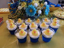 Cute Jello Dessert For My Daughter S Ducky Themed Baby Shower Kylie Baby Shower Baby Shower Desserts Bubble Birthday Parties