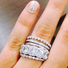 We Love This Band Set Somethinggoldweddings How To Wear Rings Wedding Rings Engagement Rings