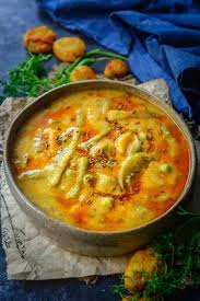 Sindhi Kadhi Is A Tangy Accompaniment That Tastes Marvellous With Steamed Rice It Can Be Made Using Tamarind Indian Dinner Recipes Cooking Ingredients Recipes