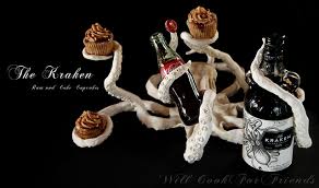 The kraken lives at the bottom of the ocean which is sailed by captain morgan… halfway through the drink the captain and kraken mix together bringing captain morgan to a fight to the end with the. Rum And Coke Cupcakes Release The Kraken Will Cook For Friends