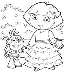 Dora Buji Pictures For Colouring Dora Coloring Christmas Coloring Pages Halloween Coloring Pages