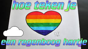 Kleurplaten regenboog hieronder vind je 26 regenboog. Hoe Teken Je Een Regenboog Hartje Youtube