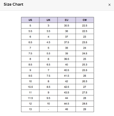 Where Is The Size Chart Cudo Shopping