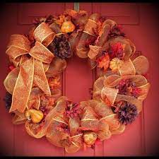 Deco mesh comes in a ton of different colors and is available at walmart or craft stores like hobby lobby or. Fall Deco Mesh Wreath Ideas Inspiring Autumn Decor For The House