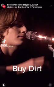Buy Dirt! Thank you everyone that voted me through to the top 13 of lives!  I really appreciate it! #fyp #fypシ #thevoice #live #singing #music  #foryoupage #lives #teamblake #buydirt @Luke Bryan ...