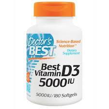 Best vitamin d for older adults: Doctor S Best Vitamin D3 5 000 Iu 180 Softgels Evitamins India