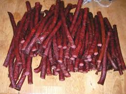 If you have a digital thermometer timer, push the probe into the center of one of the sausages, set the temperature alarm at 152 degrees f. Snack Stick Tutorial Smoked Meat Forums Snack Sticks Venison Snack Stick Recipe Meat Stick Recipe
