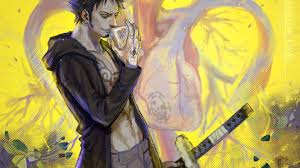 His real name, trafalgar d. Desktop Wallpaper Trafalgar D Water Law Trafalgar Law One Piece Art Katana Hd Image Picture Background 34qujx
