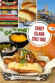 Coney Island Chili Dogs Hot Dogs Mit Chili Rezept Chili Hotdogs Lecker Kochen Kulinarisch