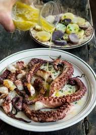 Octopus With Ladolemono Octopus With Lemon Olive Oil Sauce Greece Wildgreensandsardines Octopus Recipes Seafood Recipes Recipes