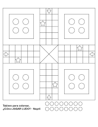 Los juegos formalizaron expresiones del juego las cuales dejaron para ir más allá de la imaginación inmediata y actividad física directa. Tablero Ludo Para Colorear Pdf Docer Com Ar
