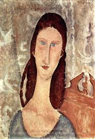 Amedeo Modigliani Portrait of Jeanne Hebuterne Painting Reproductions, Save  50-75%, Free Shipping, ArtsHeaven.com