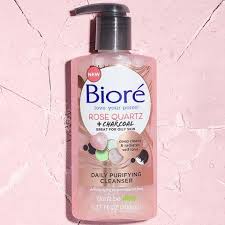 Rose quartz, a natural crystal, is known as the stone that radiates self love and care. Biore Rose Quartz Charcoal Daily Purifying Cleanser Oil Free Facial Cleanser Purifying Cleanser Face Wash