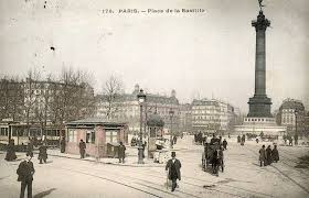 La Place De La Bastille Vers 1900 Paris Rue De Paris Paris Arrondissement Et Paris