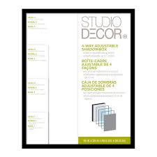 Black Adjustable Depth Shadow Box By Studio Decor Shadow Box Studio Decor Black Decor