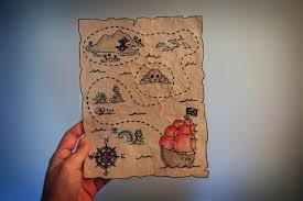 Our treasure hunt took us around the yard. How To Make A Treasure Map