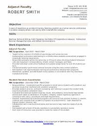 Writing a student resume may seem hard but our resume templates have you covered. Adjunct Faculty Resume Samples Qwikresume