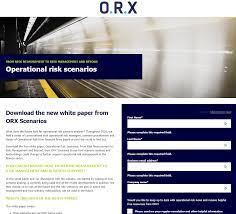 Operational Risk Scenarios White Paper 2021 | ORX Scenarios