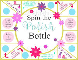 Birthday Party Games For Girls Spin The Nail Polish Bottle Printable Game Girls Party Game Etsy In 2020 Girls Party Games Slumber Party Games Nail Polish Bottles