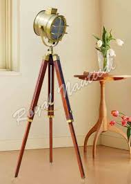 Looking for floor lamps nautical. Floor Lamp Antique Vintage Nautical Wooden Tripod Led Bulb Lighting Light