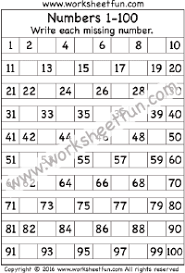 Numbers Missing Free Printable Worksheets Worksheetfun