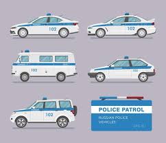 The toyota yaris ia, vw golf gti, chevy camaro ss 1le, and the ferrari 488gtb﻿. Premium Vector Russian Police Car Side View On Grey Background Translation Police