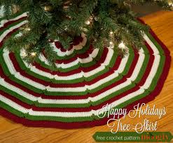 Happy Holidays Tree Skirt Free Crochet Pattern On Moogly