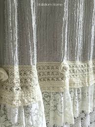 Diy Shabby Chic Shower Curtain Tutorial Hallstrom Home Shabby Chic Shower Shabby Chic Shower Curtain Shabby Chic Bathroom Decor