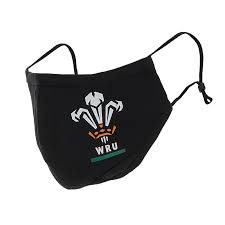Various wales rugby union football badges. Official Wru Welsh Rugby Union Face Mask Black New Football Masks Uk